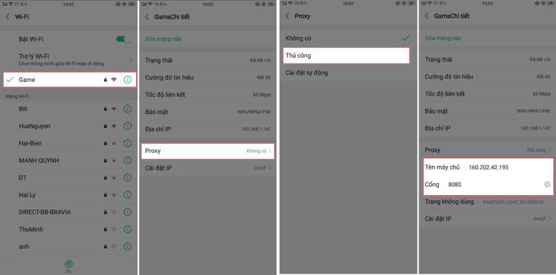 Áp dụng địa chỉ IP mới trên điện thoại của bạn Áp dụng địa chỉ IP mới trên điện thoại của bạn