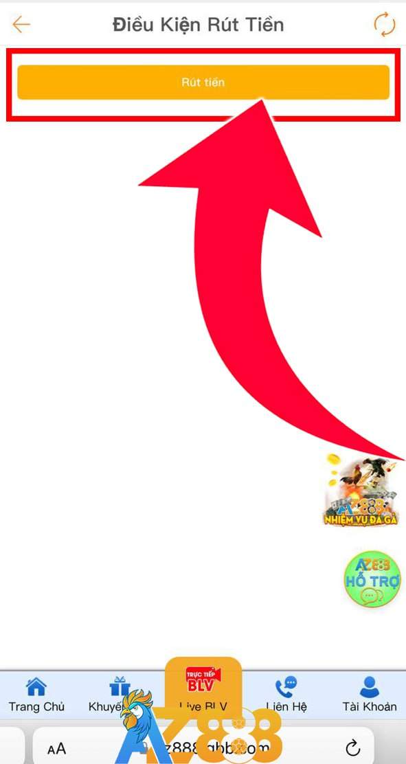 Bắt đầu thực hiện rút tiền Bắt đầu thực hiện rút tiền