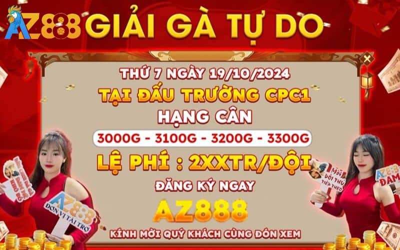 Thông Báo Giải Đấu Gà Tự Do Tại CPC1 Ngày 19/10/2024 Thông Báo Giải Đấu Gà Tự Do Tại CPC1 Ngày 19/10/2024