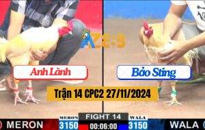 Trận 14 CPC2 27/11/2024 - Bướm Hiệu Bảo Sting Đá 3 Chân Hạ Đối Thủ